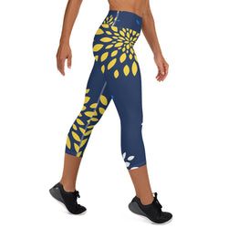 SHE REBEL - Petal Yoga Capri Leggings