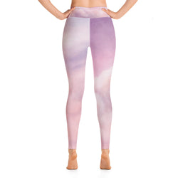 SHE REBEL - Pink Clouds Yoga Leggings