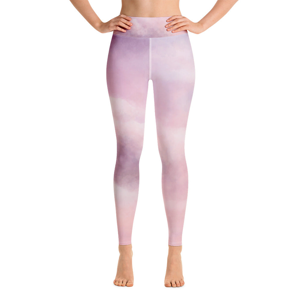 SHE REBEL - Pink Clouds Yoga Leggings