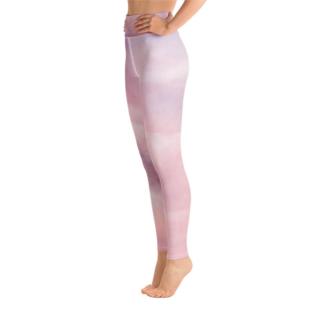 SHE REBEL - Pink Clouds Yoga Leggings