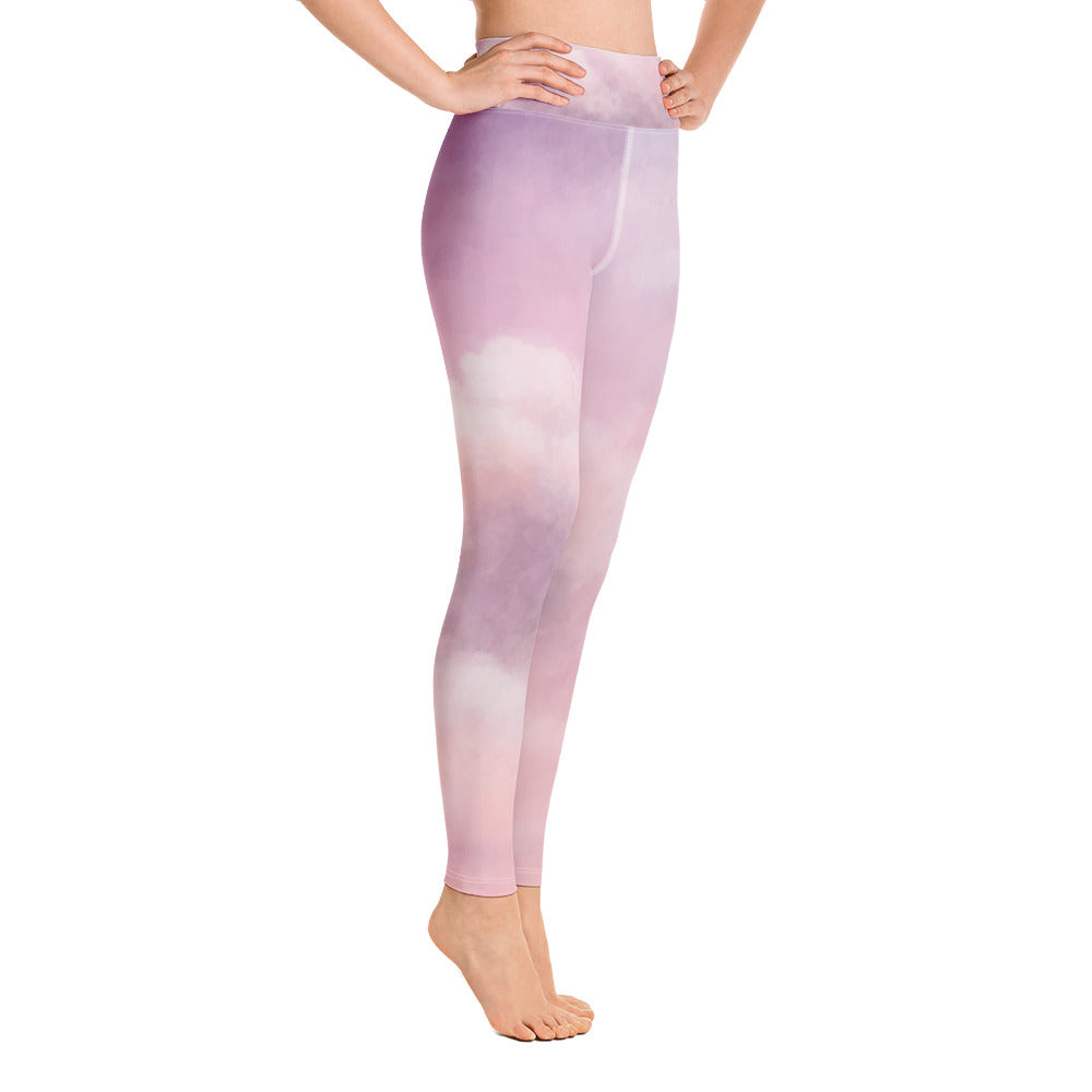 SHE REBEL - Pink Clouds Yoga Leggings