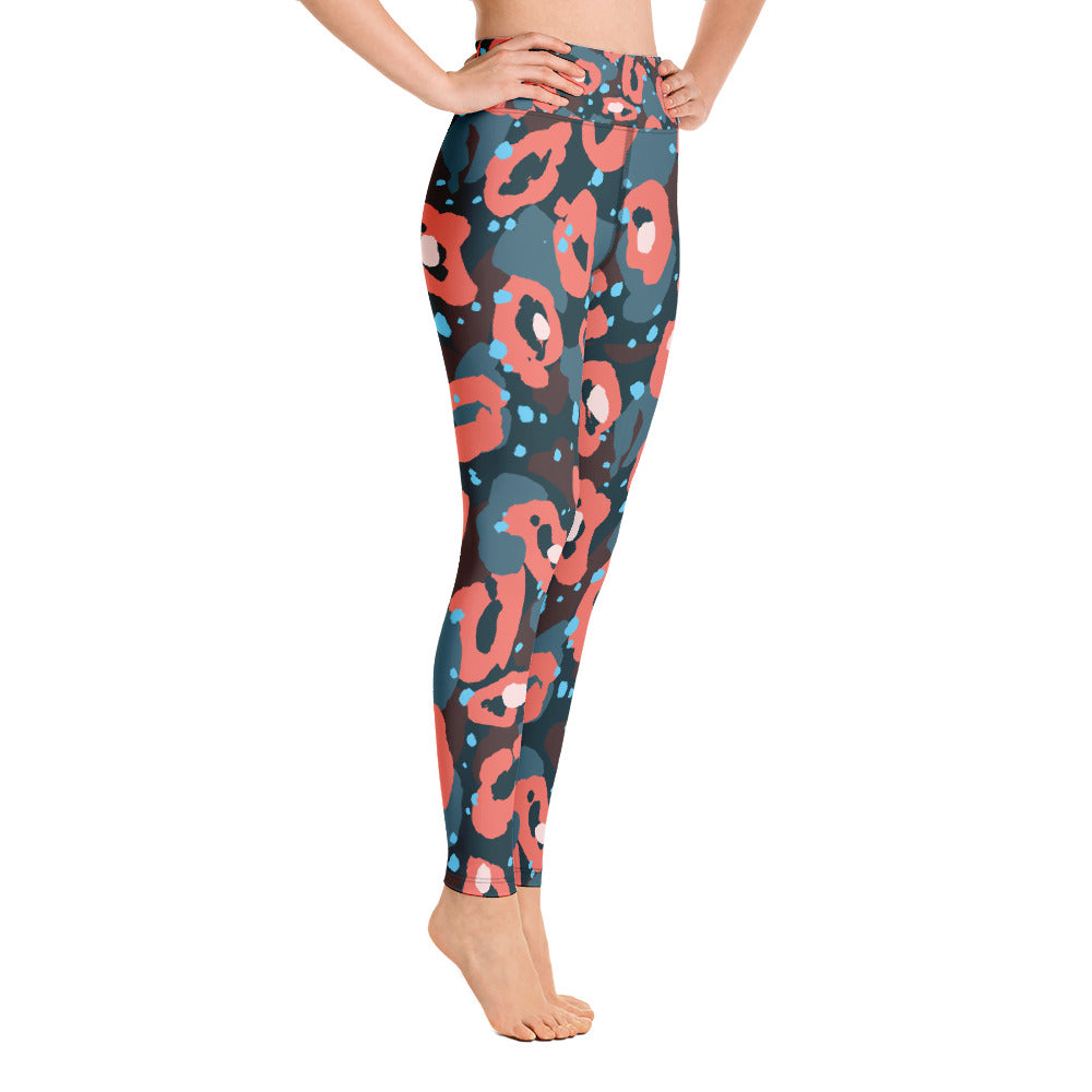 SHE REBEL - Leopard Kiss Yoga Leggings