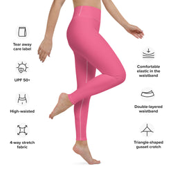 SHE REBEL - Brink Pink Yoga Leggings