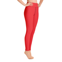 SHE REBEL - Bold Red Yoga Leggings