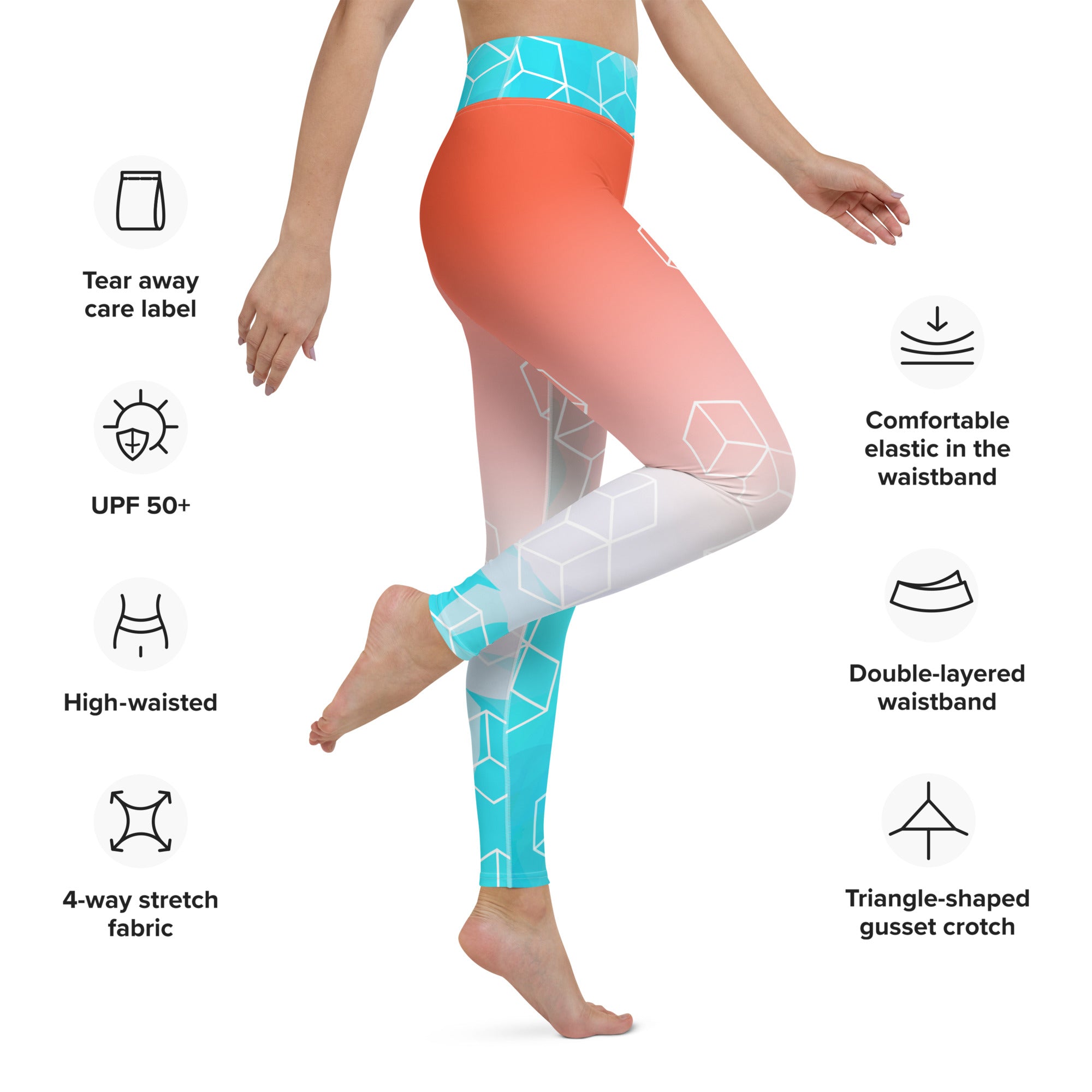 SHE REBEL - Fire & Ice Yoga Leggings