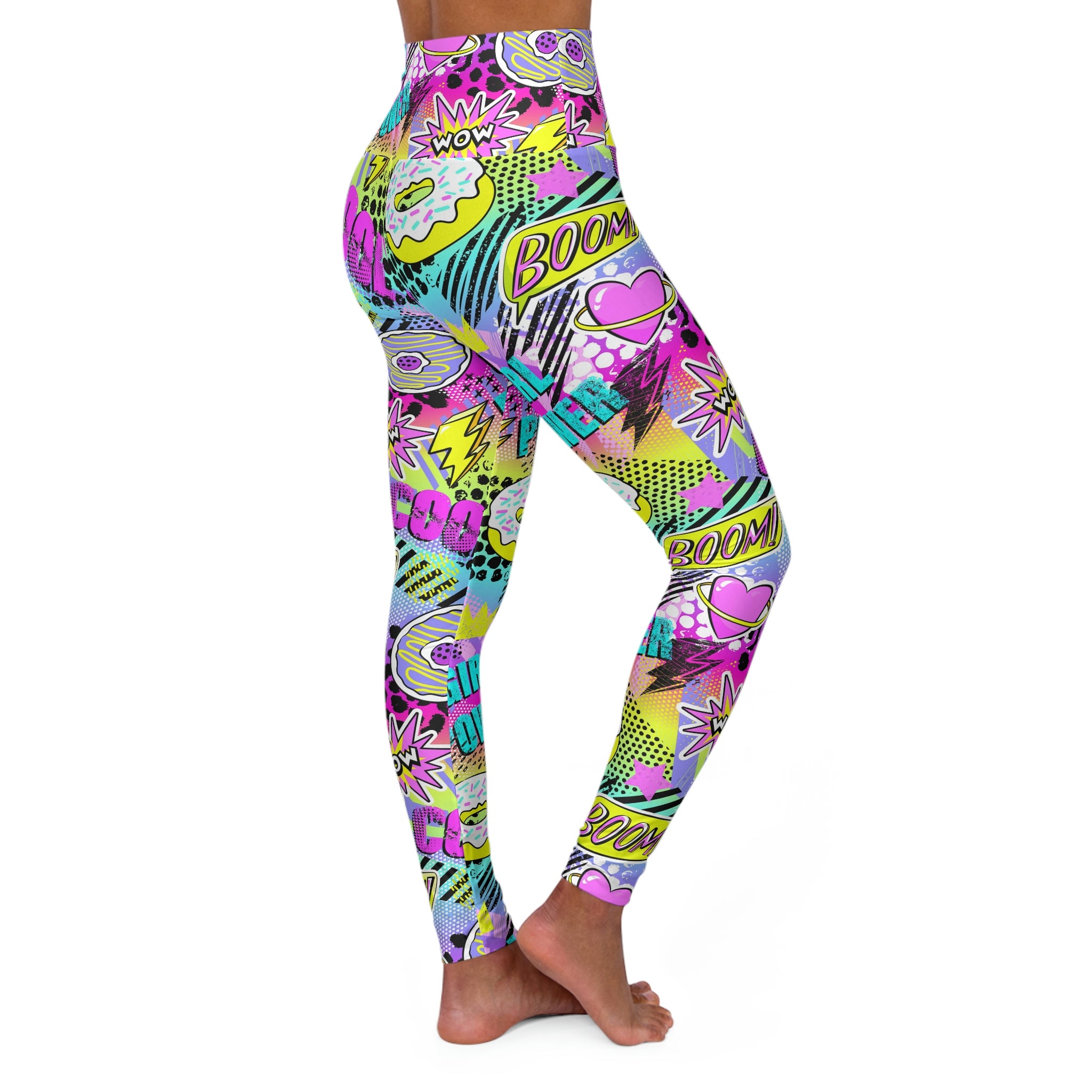 SHE REBEL - Pop Art Yoga Leggings