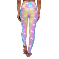 SHE REBEL - Rainbow Unicorn Yoga Leggings