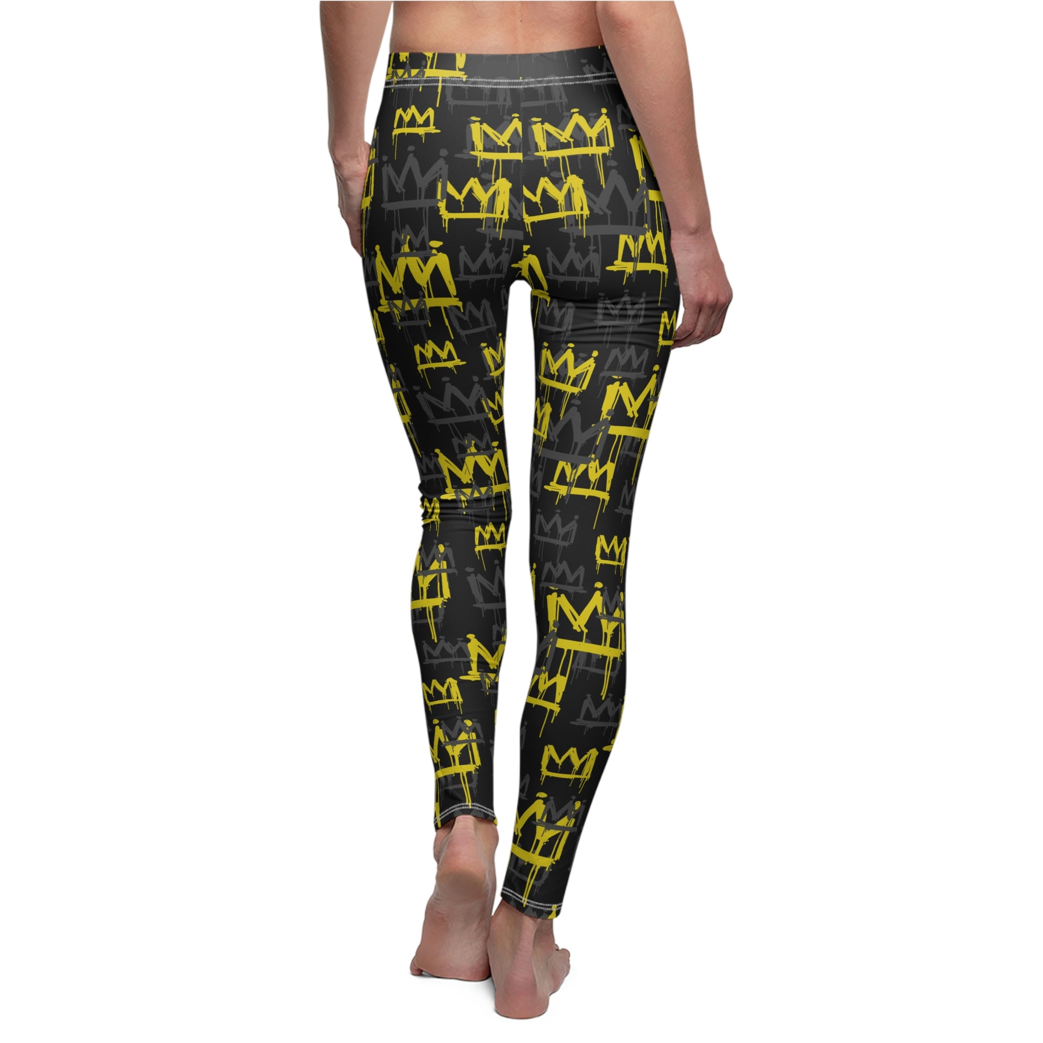 Crown Print Casual Leggings