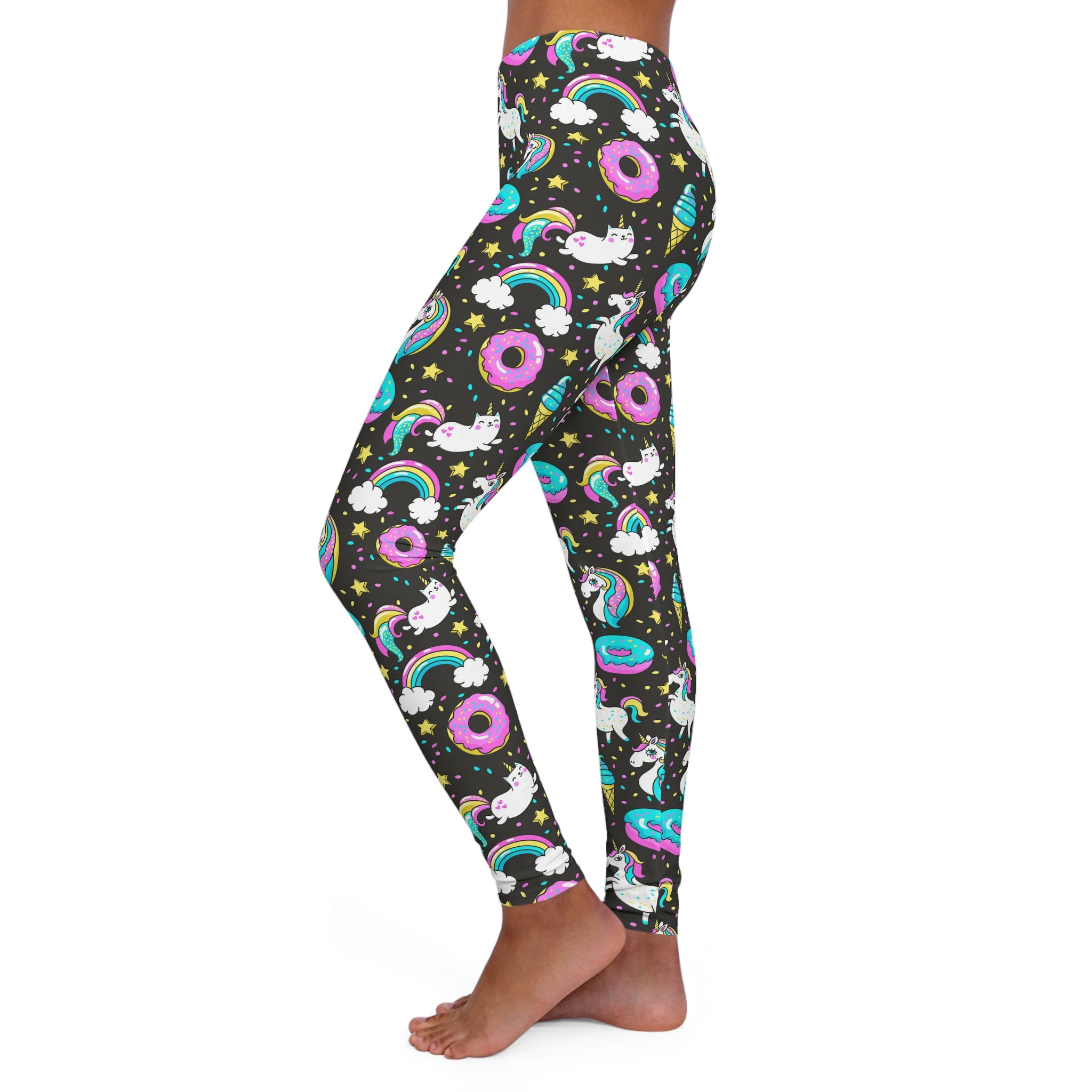 SHE REBEL - Caticorn Unicorn Donut Leggings