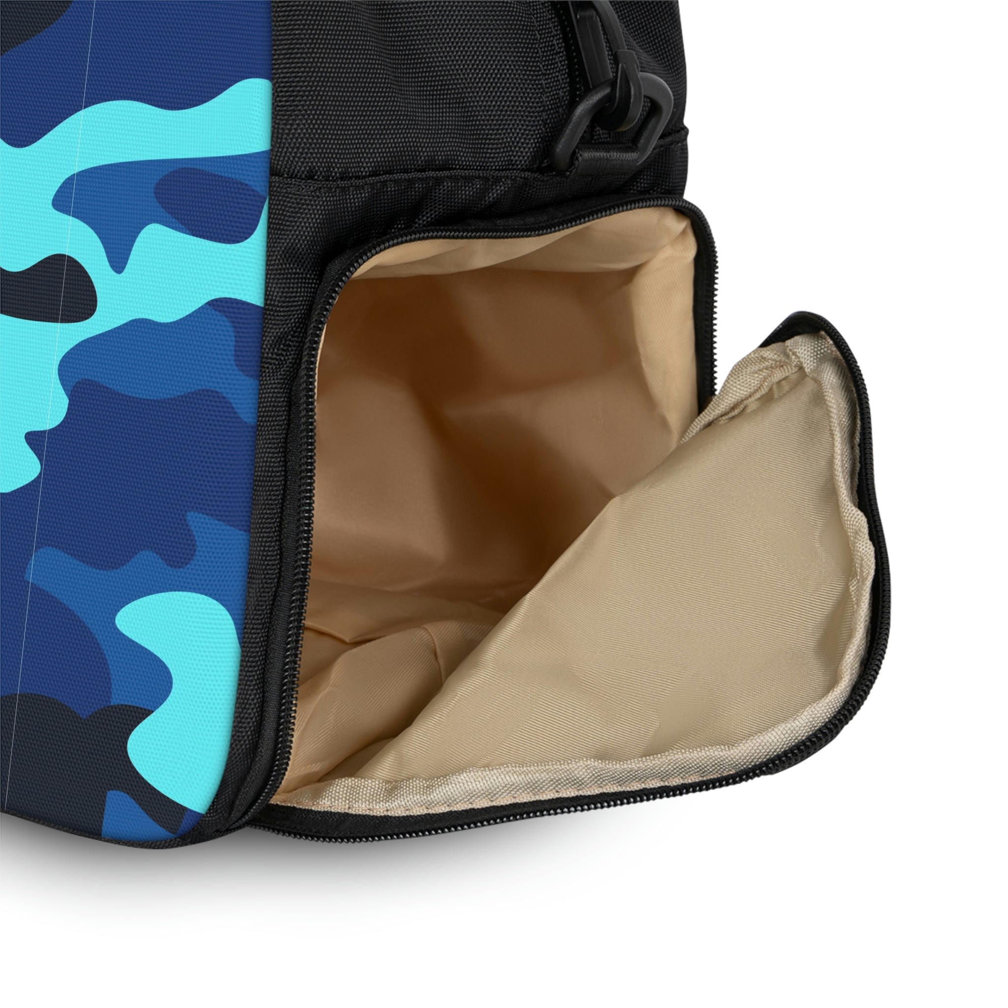 Blue Camo Fitness Handbag