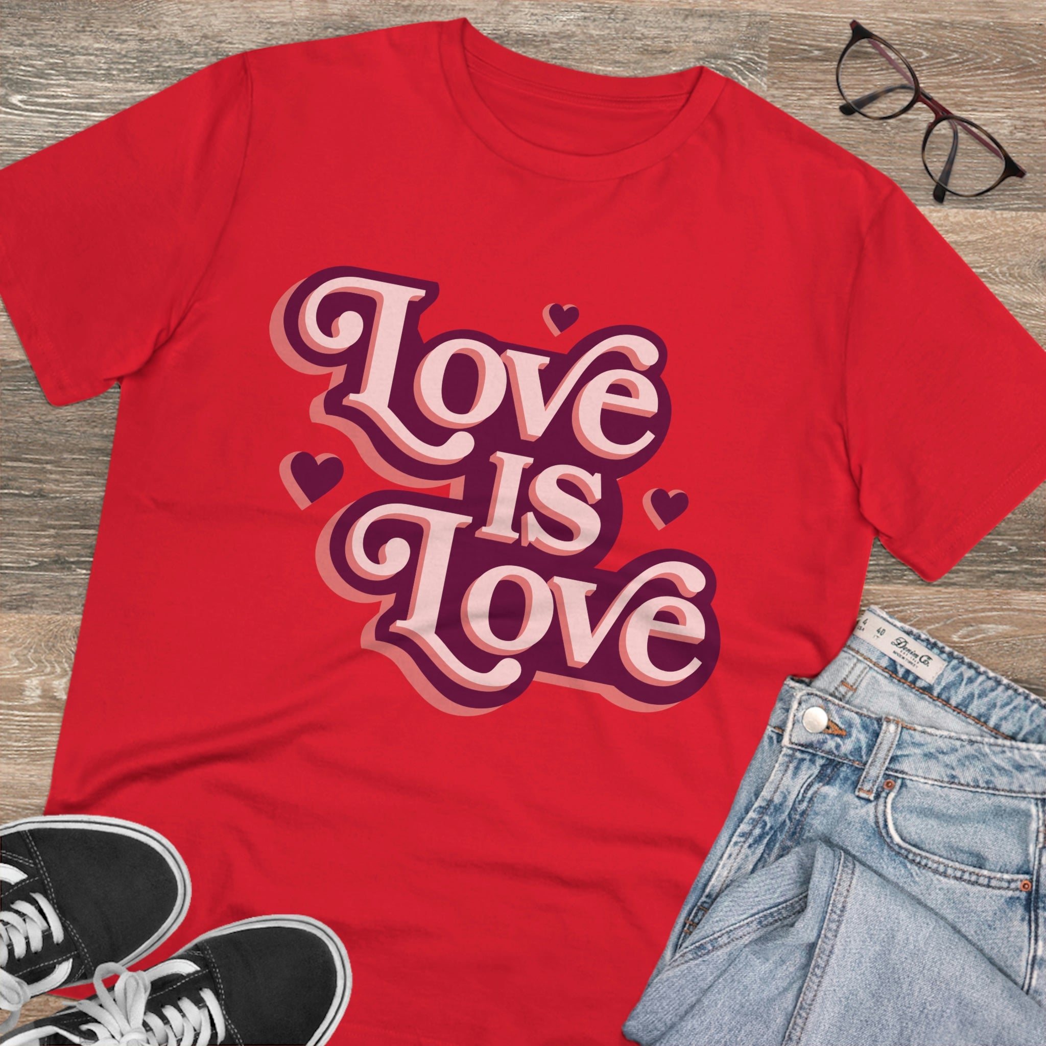 Love Is Love Tee ( Pink)