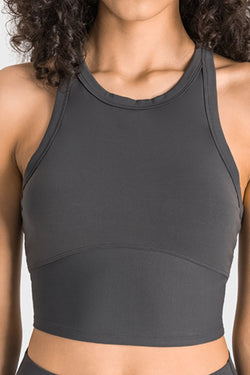 Racerback Cropped Sports Tank/Bra | Available in 5 colors