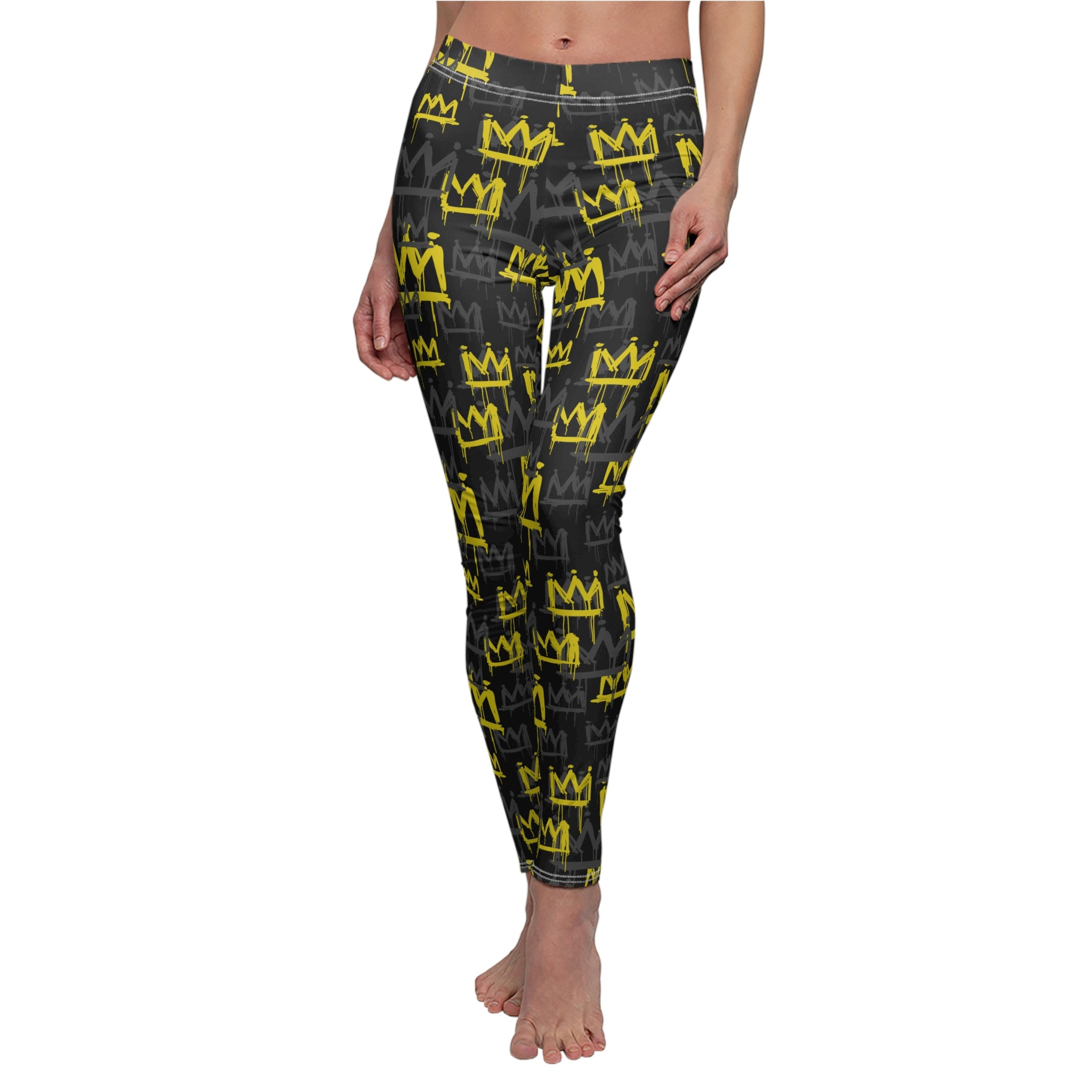 Crown Print Casual Leggings