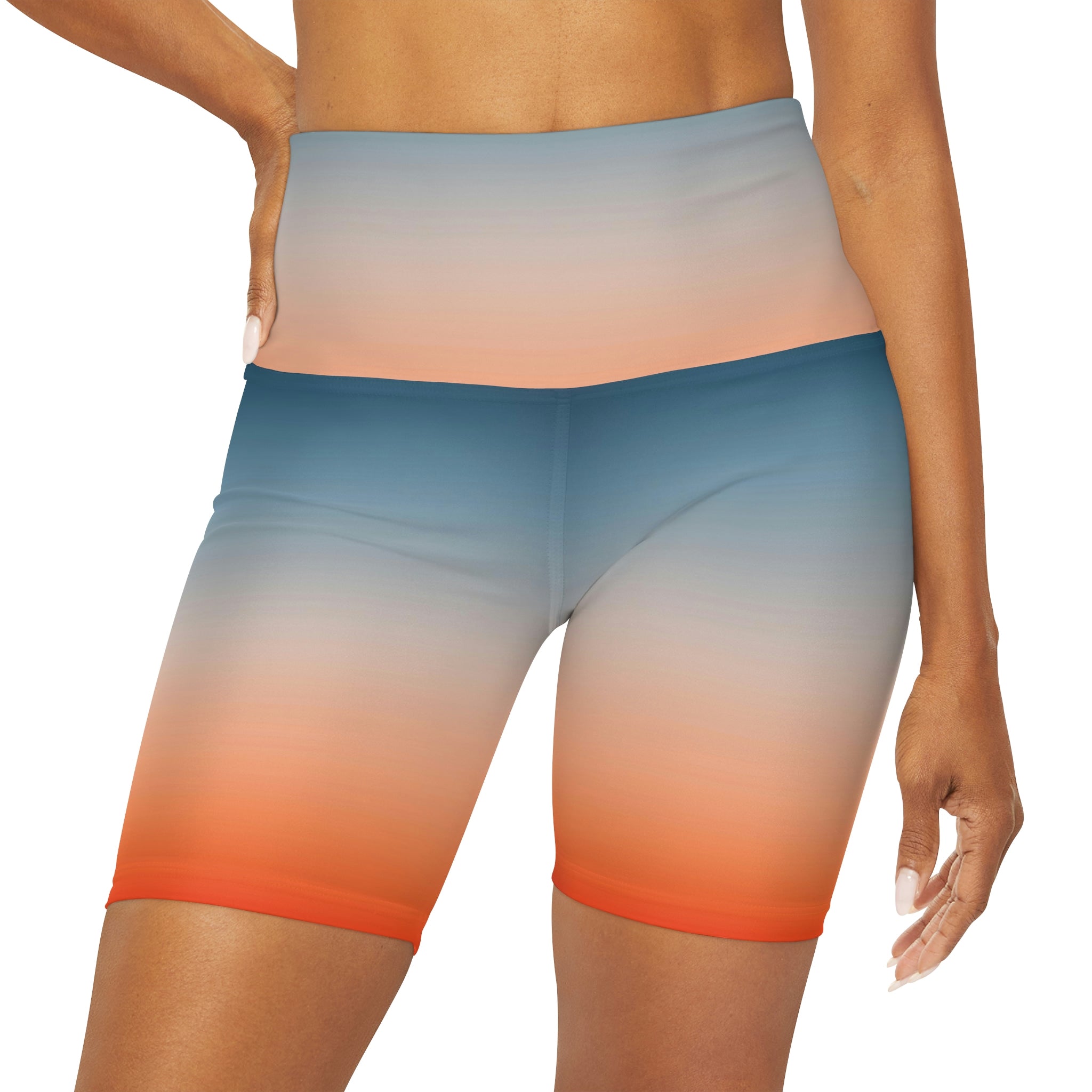 Sunset Ombre Yoga Shorts