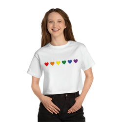 Champion Hearts Crop Top | Tee