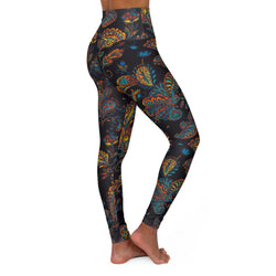 SHE REBEL - Paisley Print Yoga Leggings