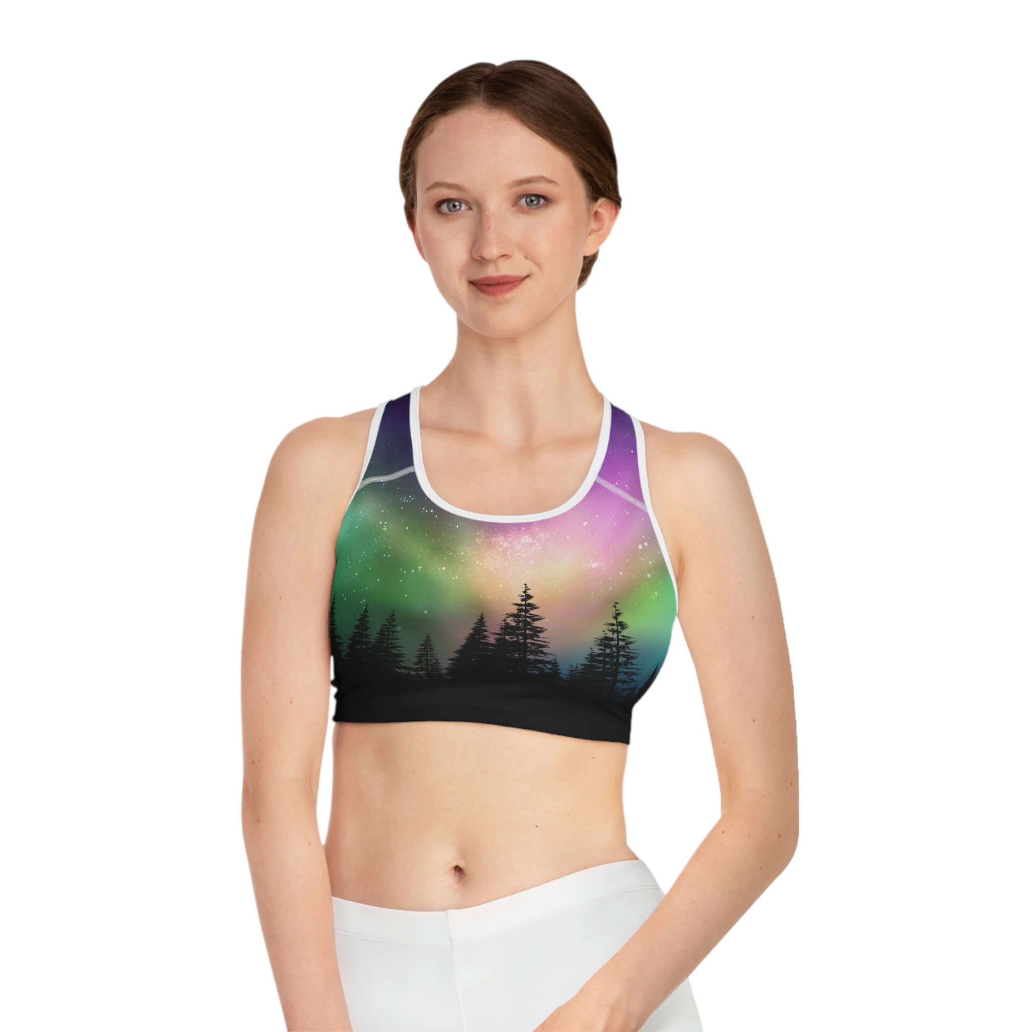 SHE REBEL - Aurora Borealis Sports Bra