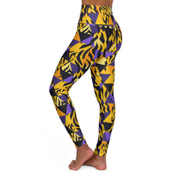 SHE REBEL - Checkered Zebra Yoga Leggings