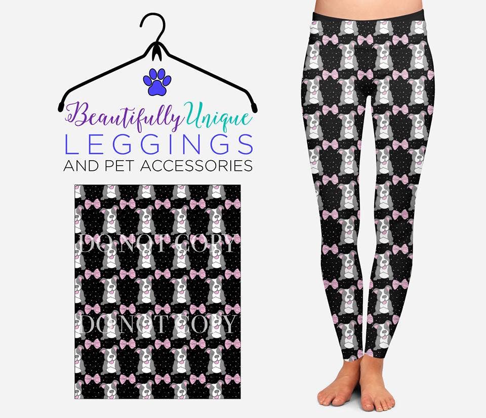 Pitbulls & Bows (Exclusive) Leggings | Size Inclusive