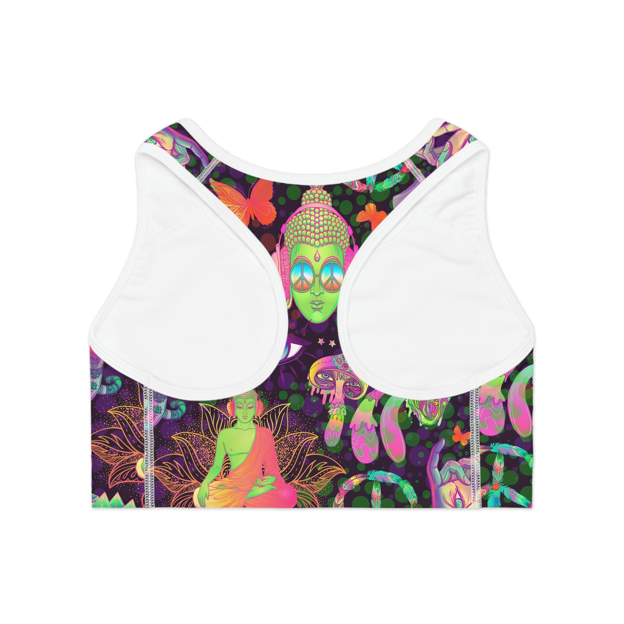 SHE REBEL - Groovy Psychedelic Sports Bra