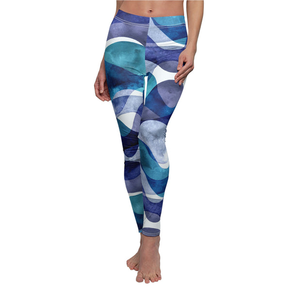 Pacific Blue Camouflage Compression Lycra Tights for Man
