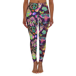 SHE REBEL - Groovy Psychedelic Yoga Leggings