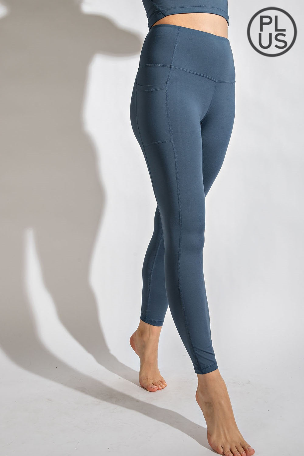 RAE MODE - Compression Fit Leggings with Pocket | Plus Size | Available in 3 colors