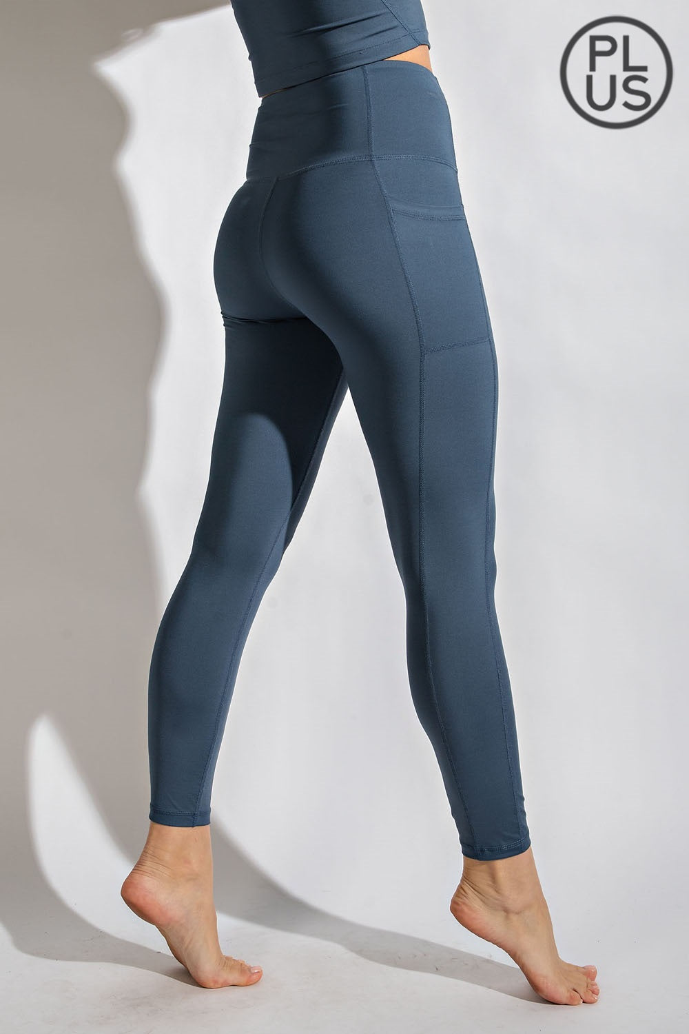 RAE MODE - Compression Fit Leggings with Pocket | Plus Size | Available in 3 colors