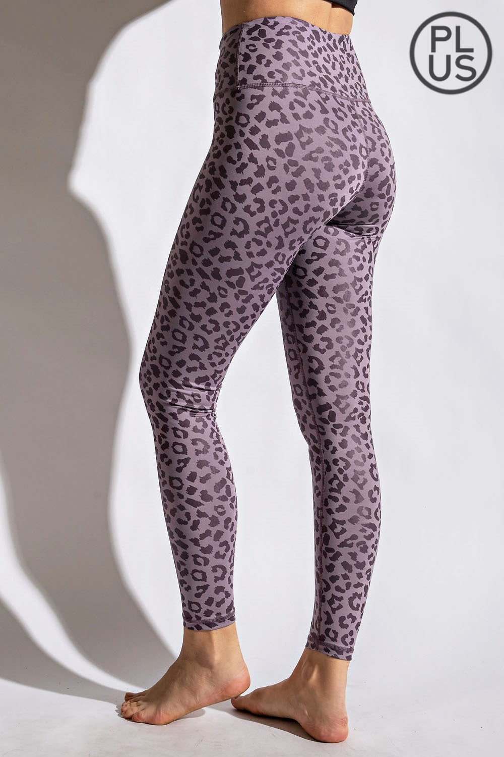 RAE MODE - Leopard Chintz Leggings in Violet Verbana | Plus Size