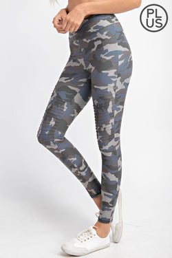 RAE MODE - Camo Print Moto Leggings | Plus Size - Only A Few Left!