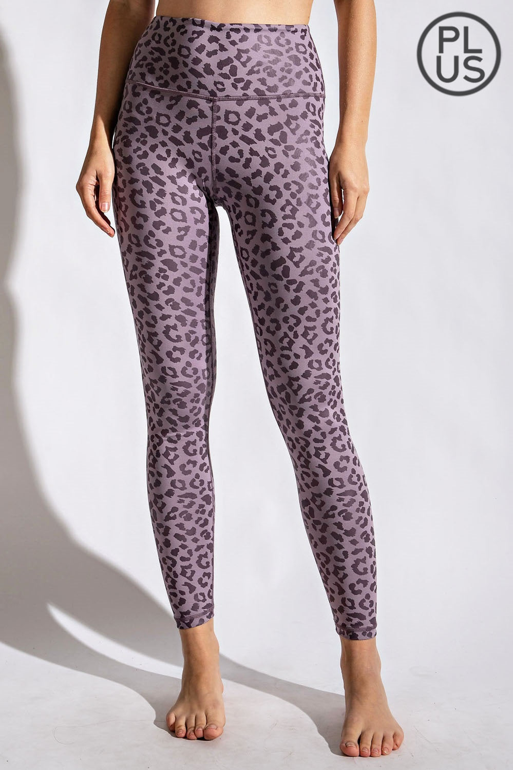 RAE MODE - Leopard Chintz Leggings in Violet Verbana | Plus Size