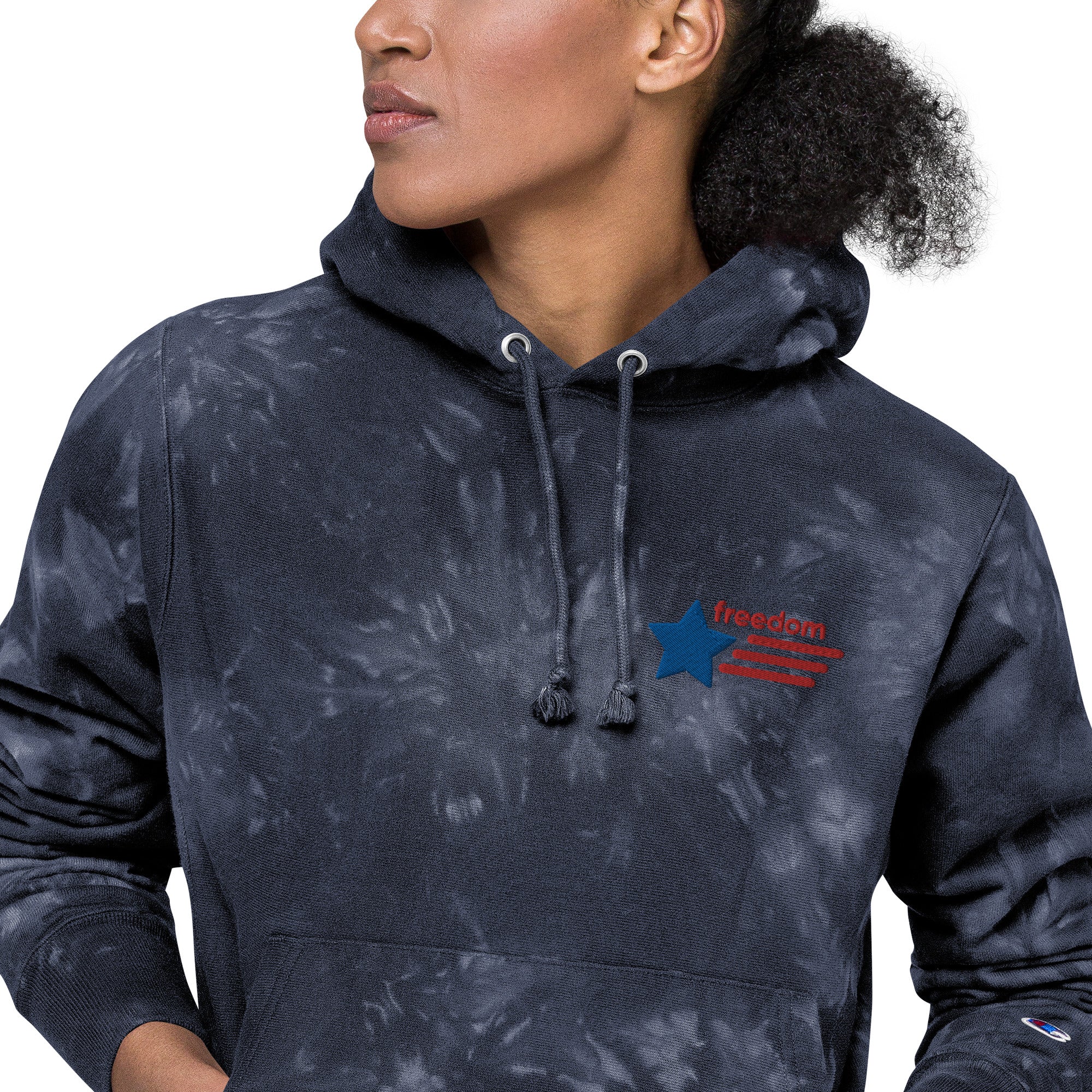 Champion Unisex Tie Dye Hoodie (Freedom)