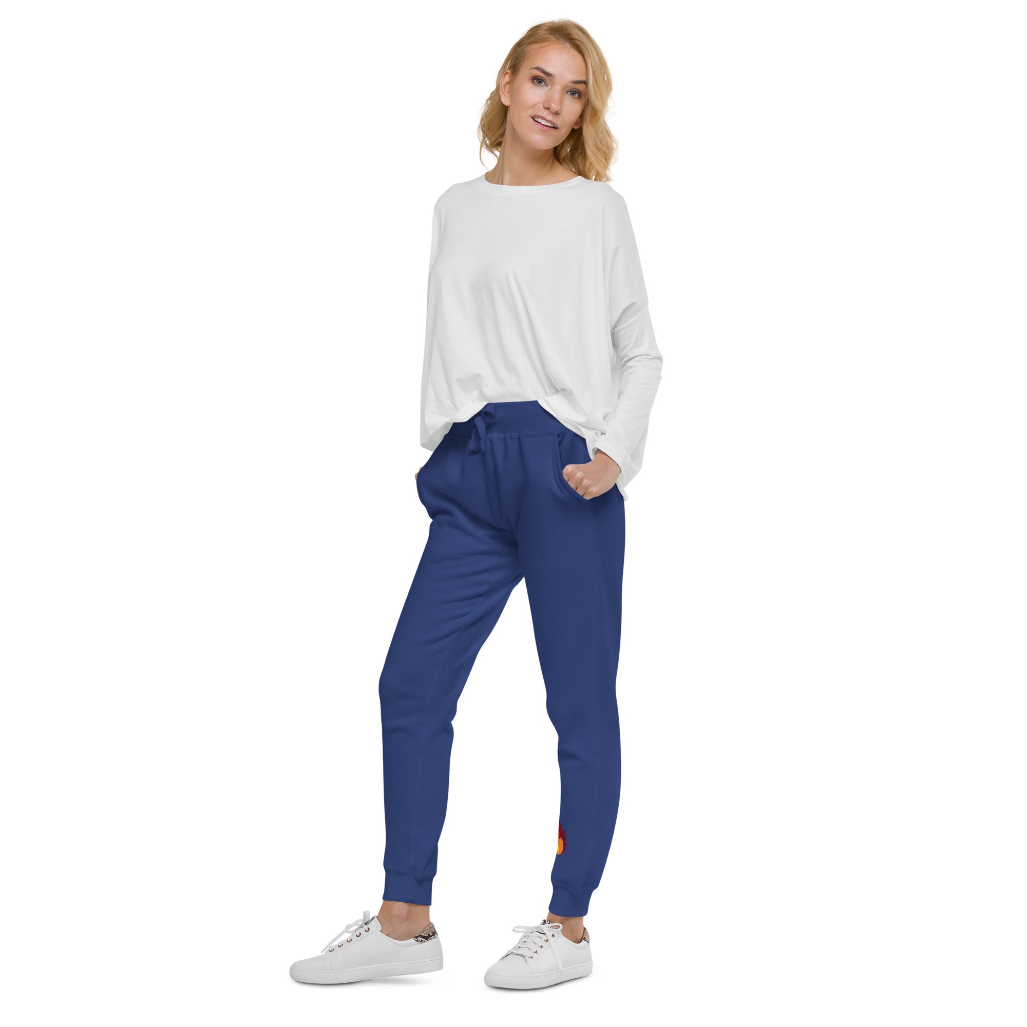 Flame Unisex Fleece Sweatpants