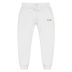 LOVE Unisex Fleece Sweatpants