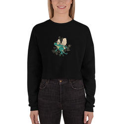 Fairy Frog Crop Sweatshirt