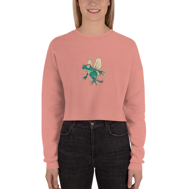 Fairy Frog Crop Sweatshirt